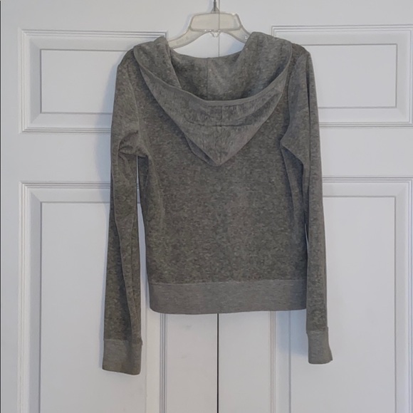 Grey Velour Juicy Couture Jacket Size Medium - Picture 3 of 3